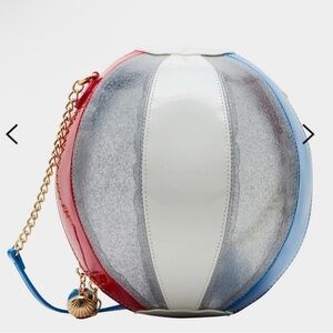 Betsey Johnson KITSCH HAVIN A BALL AMERICAN FLAG Crossbody Bag NWT